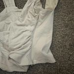 ZARA Elegant Cream Sweetheart Ruched Cotton Top Photo 1