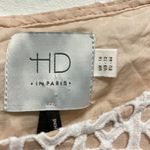 HD in Paris Anthropologie Eyelet Dress White Lined Short Sleeve Party US 12 Photo 4