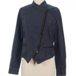 CAbi Women's Gray Twilight Asymmetrical Moto Zip Jacket - Size Small Photo 0