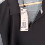 Adidas  Women's Black Grey Golf Range Dress Short Sleeve V-Neck Pockets Size L Photo 2