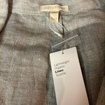 Eileen Fisher  grey sparkle lightweight organic linen shaped blazer jacket C25 Photo 10