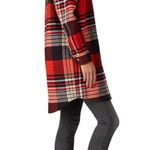 Scotch & Soda  Plaid Shacket Oversized Button Down Shirt Jacket Red Black Grunge Photo 3