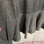 Thalia Sodi silver sparkle peplum sweater cutout glam size XL chic retro flared Photo 2