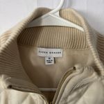 Susan Graver Susan‎ Graver Zip Front Sweater Vest M Quilting Detail, Gold Accents Polyester Photo 1