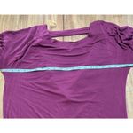 Hannah Sz S Soft Burgundy Tie Sleeve Deep V Tie Back Top Photo 5