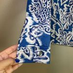 Coldwater Creek Women’s Jacket Large Blue White Moonlight Floral Full Zip Boho Photo 4