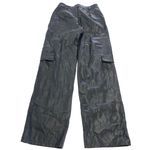 Louna Pants Womens Small Black Faux Leather Cargo Straight Leg Grunge Photo 2