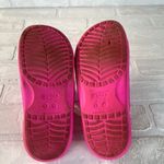 Crocs Classic Sandals Womens 7 Men 5 Pink Charms Two Double Strap Bright Comfort Photo 12