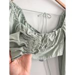 Princess Polly  | Green Crop Tie-Back Long Sleeve Top | Sz 6 Photo 4
