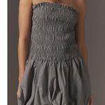 Anthropologie By Strapless Smocked Mini Dress Size M Photo 3