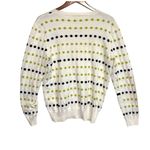 Spanner Golf Womens White Cardigan Size XXL Polka Dots Green & Black Preppy Photo 12