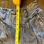 Cherokee American Vintage Acid Wash Gray Black Pleated Jeans High Waisted Mom Tiny Waist Photo 13