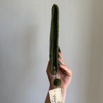 Vintage Nepal Handmade Felt flower & bauble zip Pouch in green lime & yellow nwt Photo 11