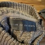 Oscar de la Renta Grey Cable Knit Sweater – Size L Photo 4