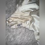 House Of CB NWOT  'Aryana' Ivory Bow Long Sleeves Mini Dress sz XS Photo 7