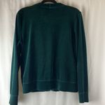 Jones New York  Sport hunter green velour track jacket size medium Photo 9