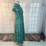 Olivia James The Label Green Dreamscape Pine Ruffles Smocked Lila Dress Small Photo 4
