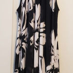 Geri C. Floral Tunic Top Short Dress Black Size M Photo 0