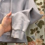 Brandy Melville  Light Blue Zip-Up Hoodie Photo 6