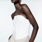 ZARA  embroidered corset top Photo 2