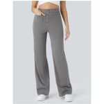 Halara NWT High Waisted Pockets Straight Leg Casual Pants Size M Photo 3