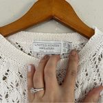 United States Sweaters 🦋  White Knit Pullover Crewneck Sweater Vintage Large Photo 1