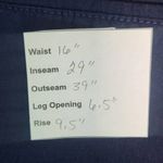 Valerie Stevens Navy Fitted Ankle Pull-on Pants Size 12 Preppy Navy Ankle Pants Photo 7