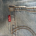 Levi's  Premium Wedgie Straight Fit Cheeky Jean Sz 30X27” (10) Crop Med Wash Photo 11