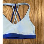 Under Armour Women's Two Tone Blue Strappy Padded Sports Bra S Photo 2