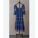 NEW Sea New York Women’s Rosita Cotton Puff Sleeve Smocked Dress Blue Size XXS Photo 3