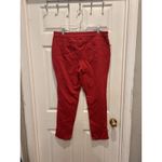 Cato Contemporary Red Casual Stretch Pants Womens Size 16 Straight Leg Comfy Photo 3