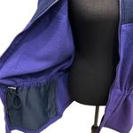Columbia VTG  Fleece Jacket Womens Large Purple Full Zip Waist Cinch 90s Babydoll Photo 5