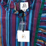 dRA Tabi Top Laurel Stripe Peplum New NWT Ruffles Multi Size XS Photo 5