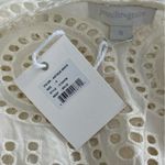 Jennifer & Grace Antique White Eyelet Boho Flutter Sleeve Blouse Small NWT Photo 10