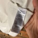 Joie  White Knit Short Sleeve Mock Neck Lightweight Knit Top Women's Size XL Photo 4