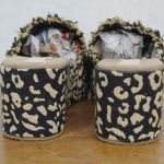 Band of Gypsies Wren Platform Leopard Print Cloth Sandals 9 Photo 7