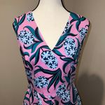 Draper James  Hyacinth Love Circle Dress Pink V-Neck FLare Skirt Barbie Size 4 Photo 4