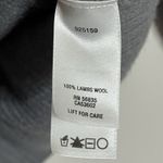 Cabela's  100% Lambs Wool Leather Elbow Patch Cardigan Size Small Gray Shawl Neck Photo 4