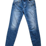Mavi Jeans Co Jeans Women Size 30 Blue Stretch Denim Pearl Embellished Bling Photo 0