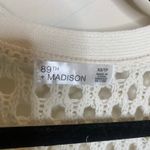 89th + Madison Open Weave Ivory Cream Cardigan Sz XS Photo 7