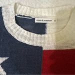 Moon & Madison American Flag Sweater Pullover Red Photo 1