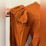 Universal Threads Universal Thread Brown Womens Ruffle Long Sleeve Embroidered Dress -size Large Photo 13