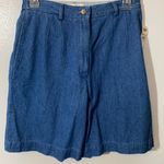 Talbots NWT Talbot’s Denim Shorts Zipper Extra Buttons Sz 4 Photo 0