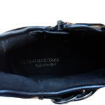 Naturalizer  Elisa Black Leather Ankle Boots Overlapping Ring Hardware Size 10 40 Photo 1