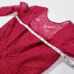 ML Monique Lhuillier Red Lace Fit & Flare Dress Size 6 Photo 4