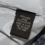 Bensoni Blue Ivory Drape Linen Sleeveless Shift Dress Size 6 Photo 6