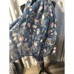 LC Lauren Conrad Lauren Conrad LC blue Bicycle Whimsical Cottagecore Scarf Shawl 40x77" Photo 3