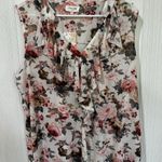 Siren Lily Sleeveless Ruffle Tunic Top Size 3X Floral Lightweight Photo 0