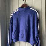 PINK - Victoria's Secret NWT  Blue Cropped Polo Sweatshirt Women’s size XXL Photo 7