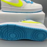 Nike Court Borough Low 2 GS /5Y 'White Baltic Blue Volt' Women's Size 6.5 Photo 11